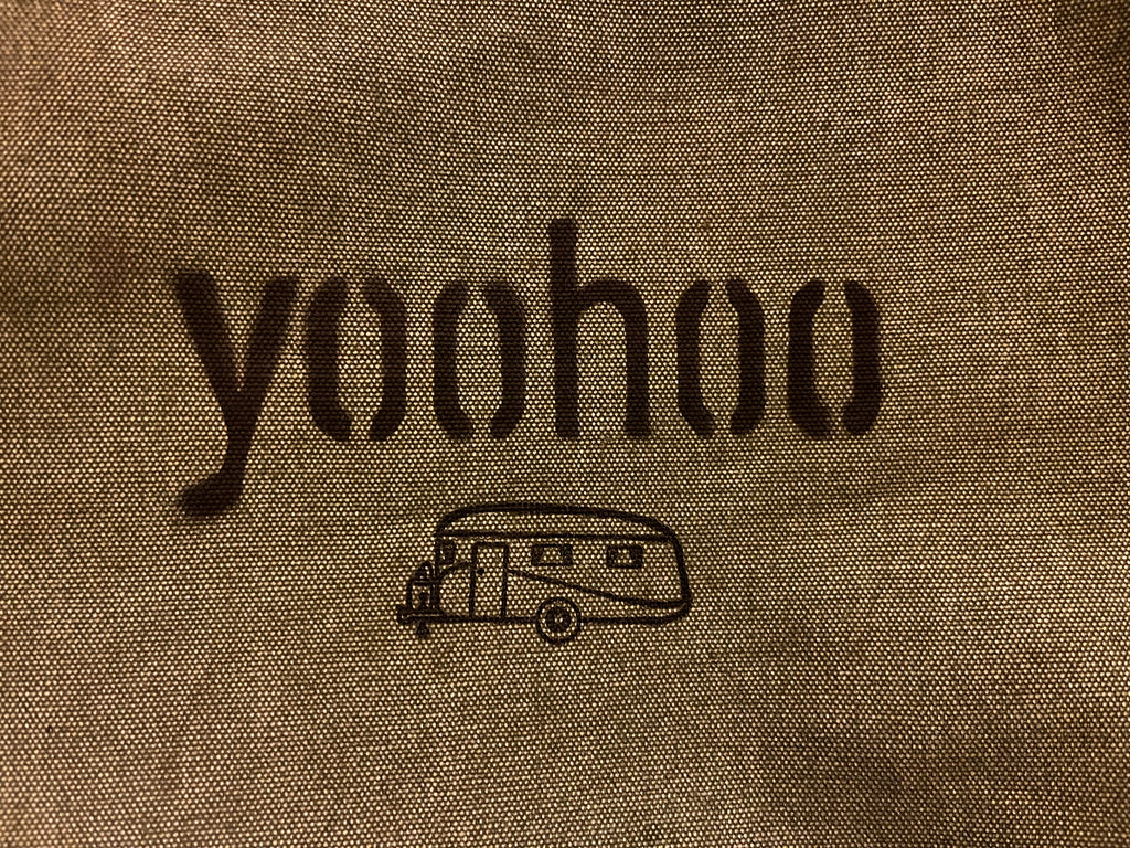Recycled Caravan Annex Canvas Aprons