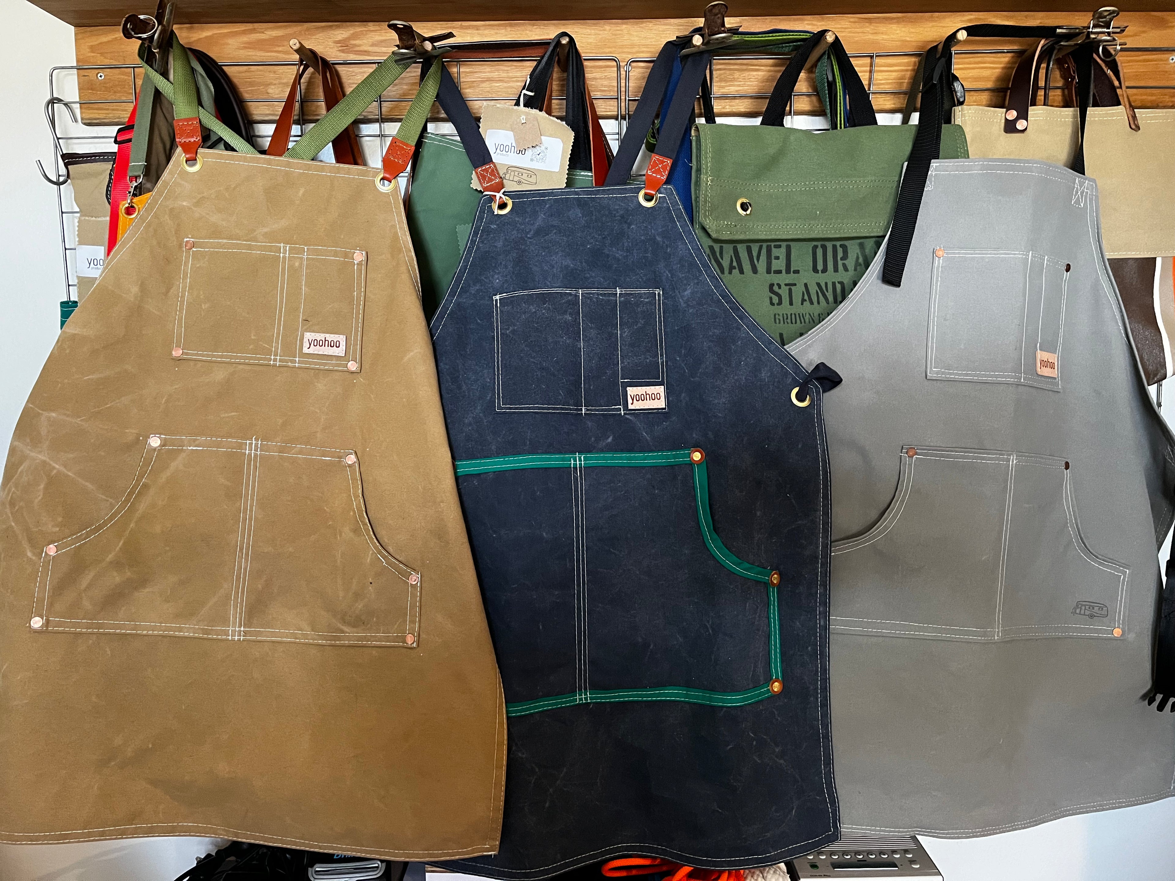 Recycled Caravan Annex Canvas Aprons
