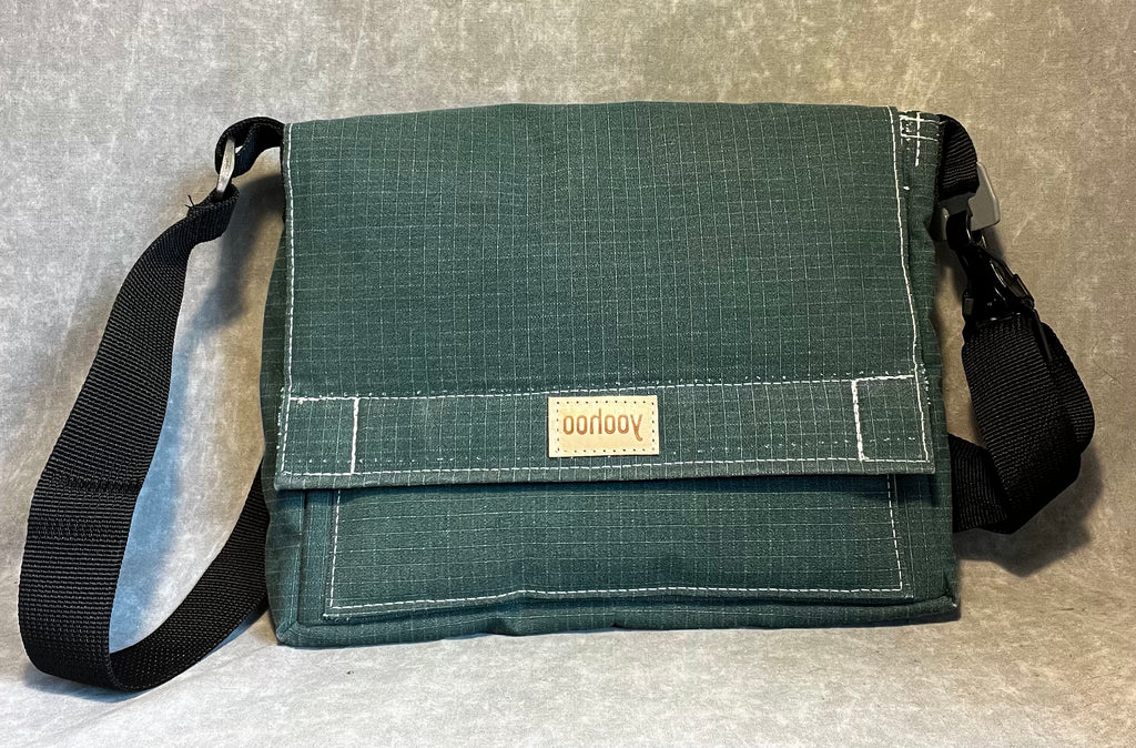 Recycled Green Swag Satchel Bag