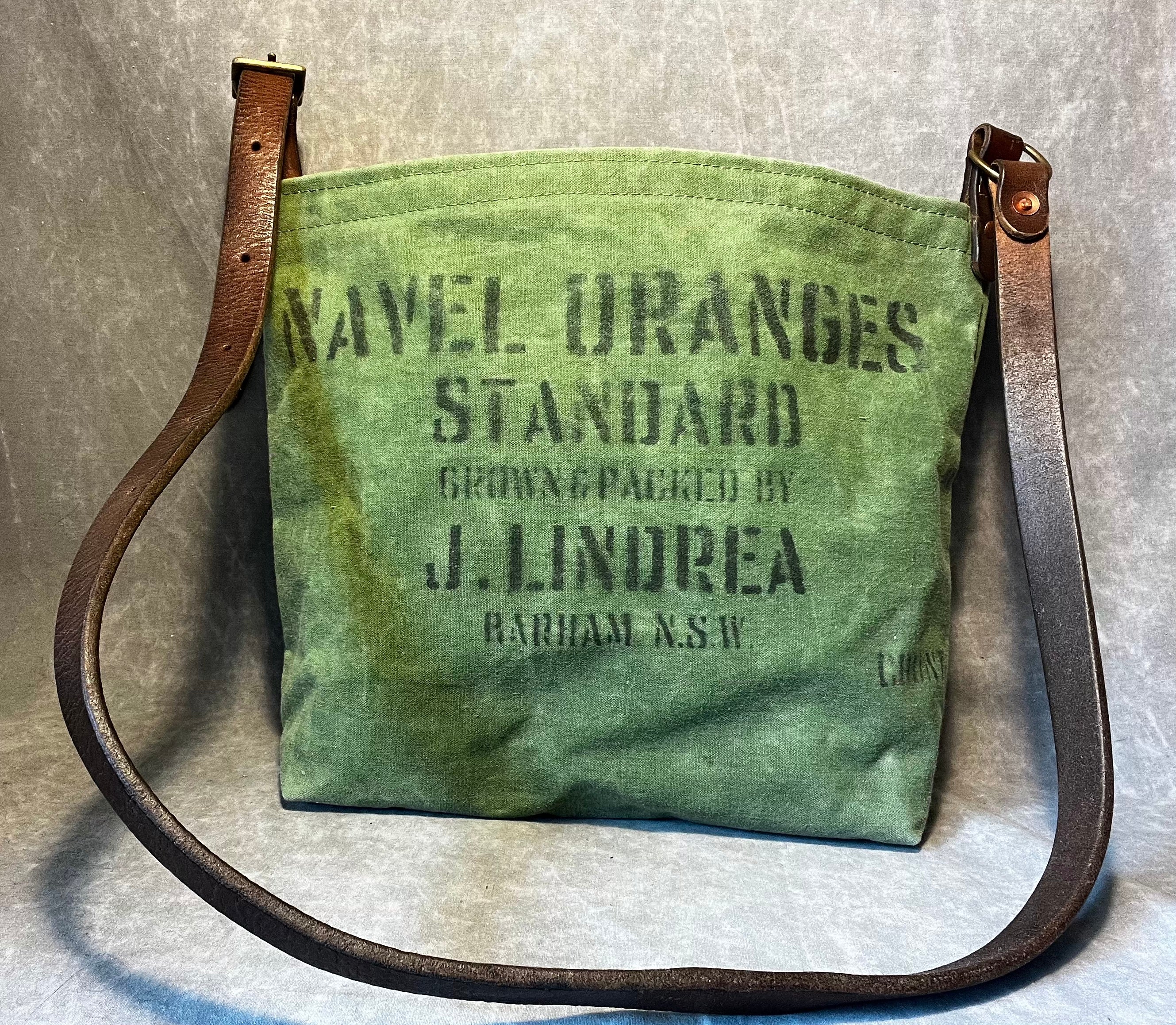 Recycled Green Tent Canvas Tote Bag - SOLD