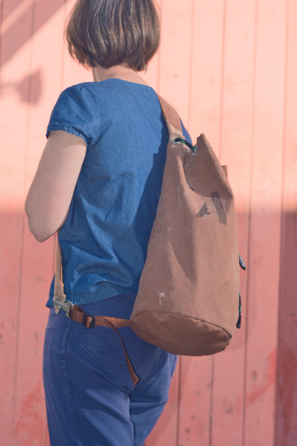 Recycled Tent Canvas Duffle Bag